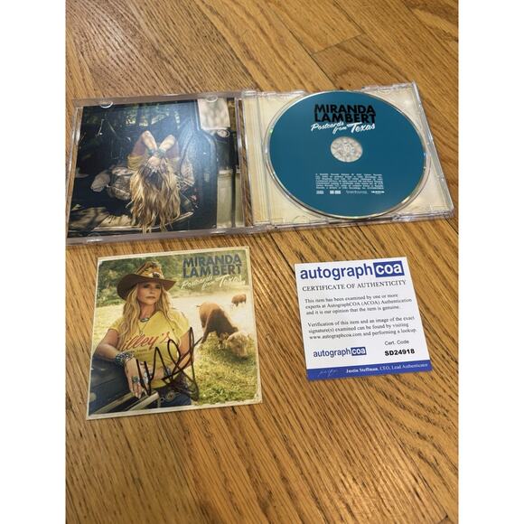 Miranda Lambert Autographed “Texas Postcard” CD - Picture 2 of 5